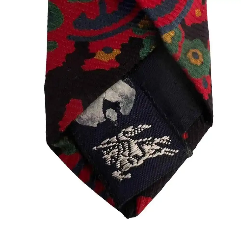 Burberry's of London Men's Paisley Hand Sewn Silk Tie - Picture 3 of 5